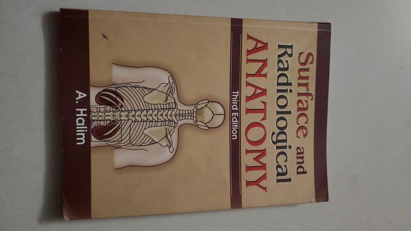 Surface And Radiological Anatomy Book By A.Halim