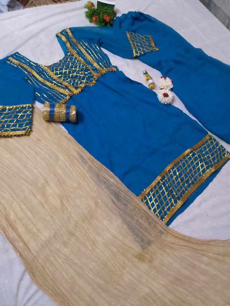 Sharara Suit Set With Duppta