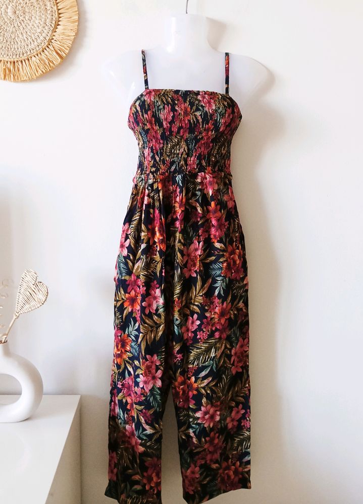 Tropical Ankle Length Jumpsuit