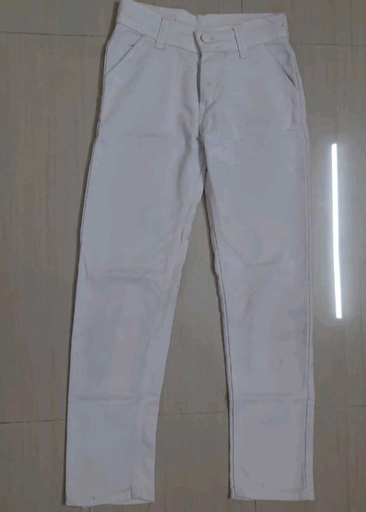 White Jeans For Girl's