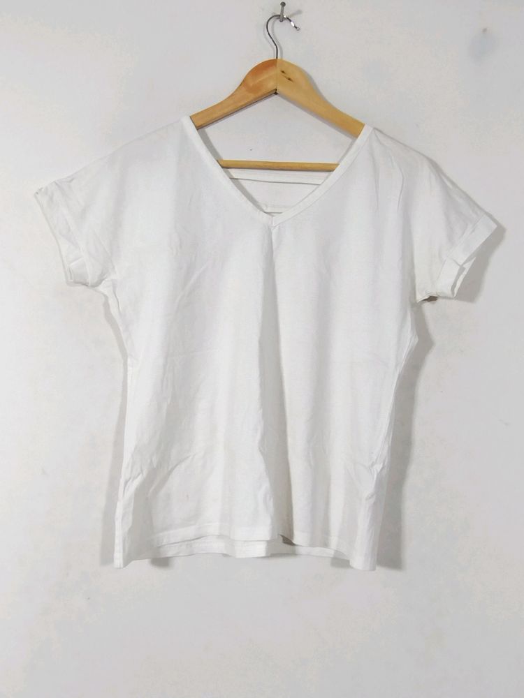 White Plain Casual Top (Women)