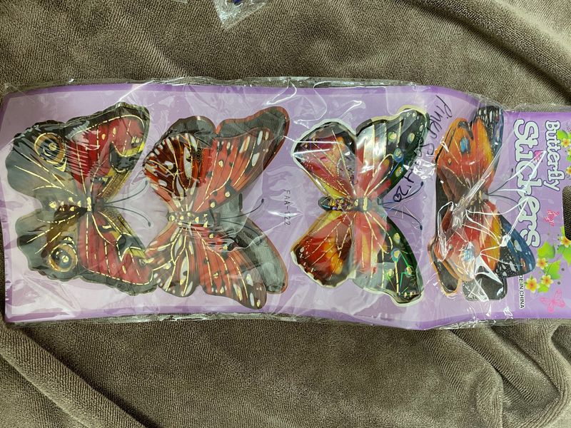 3D Butterfly Sticker