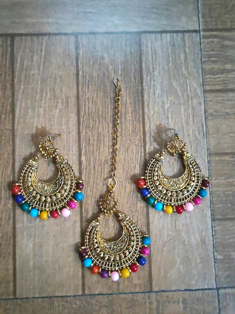 New Pair Of Earrings N Mangtika