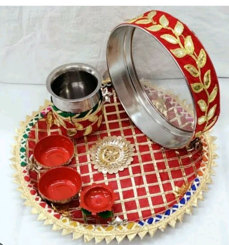 Handmade Karwa Chauth Thal