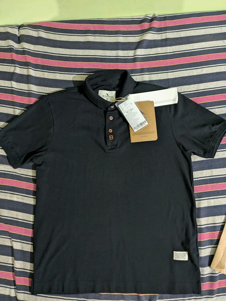 Mr Bowerbird Black Polo Tshirt New With Tag