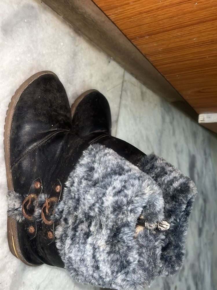 winter fur shoes