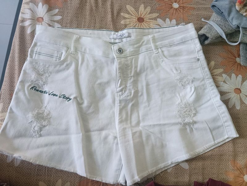 White Shorts For Women & Girls