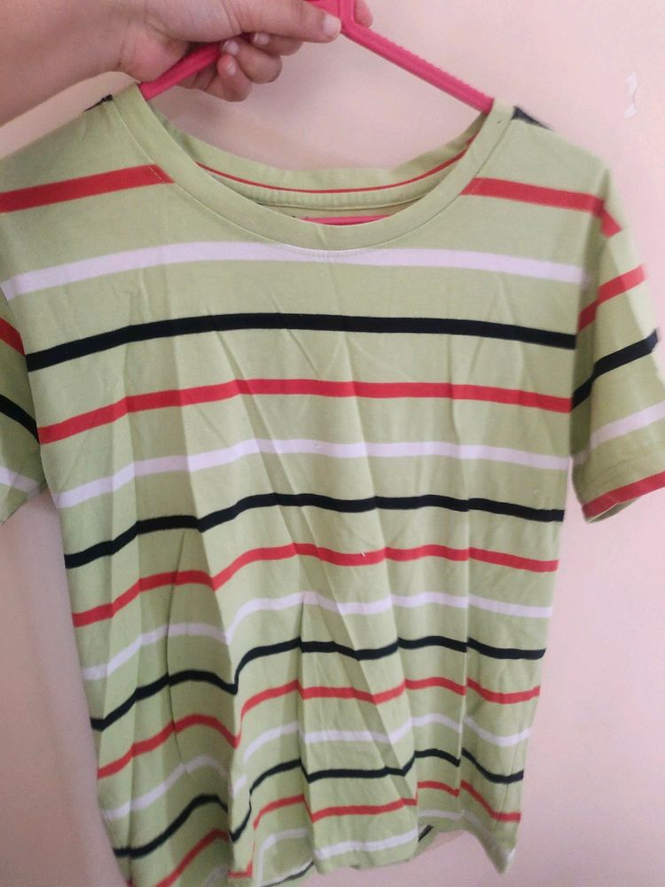 Green Lined Tshirt