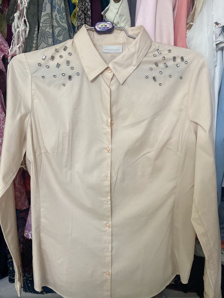 New York And Company Studded Shirt