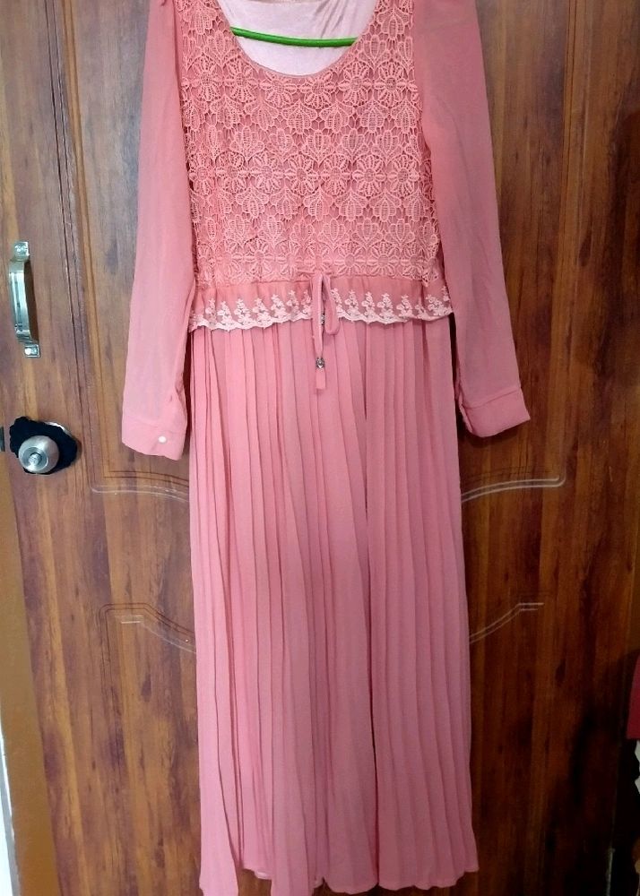 Peach Colour Gown