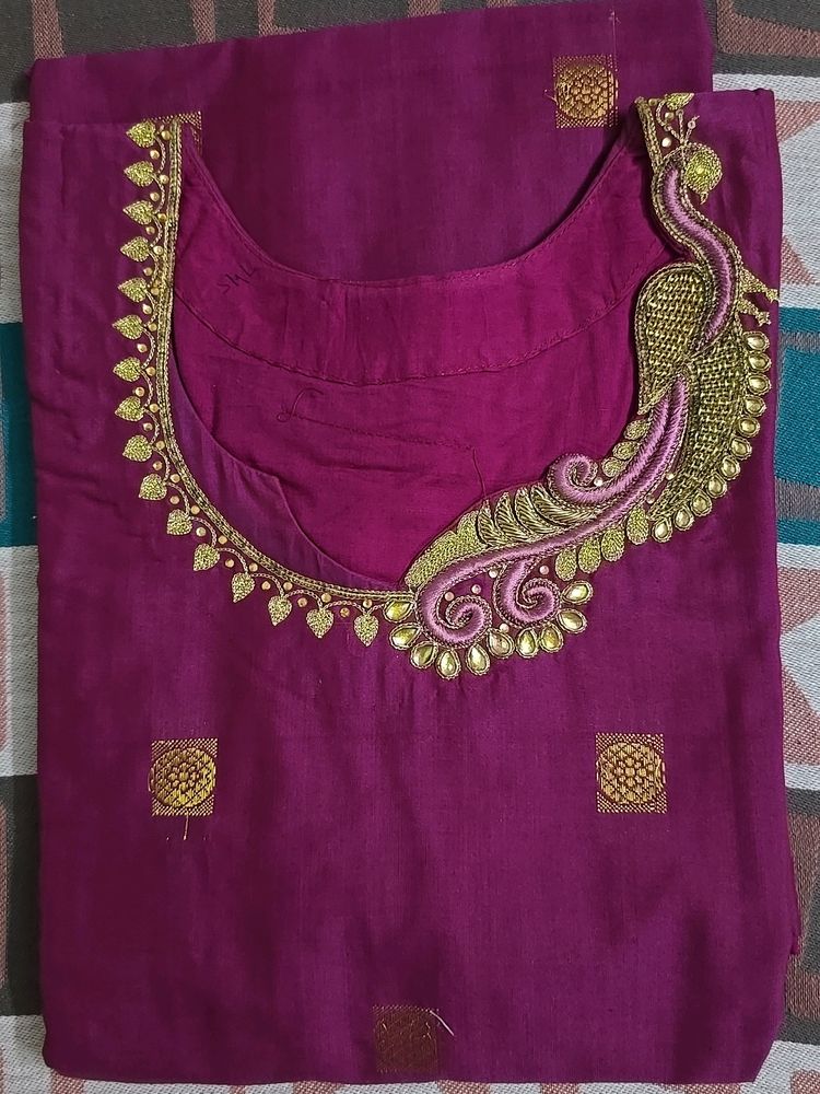 Festive wear New Silk Kurta With Embroidery