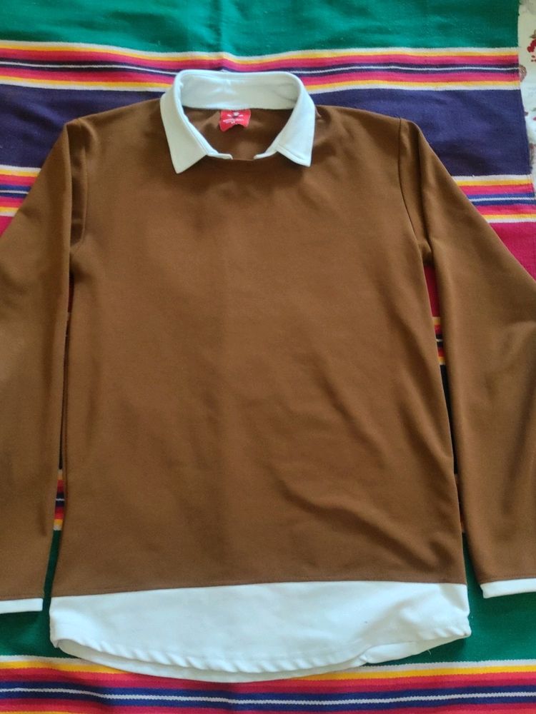 BROWN FULL T-SHIRT FOR MEN