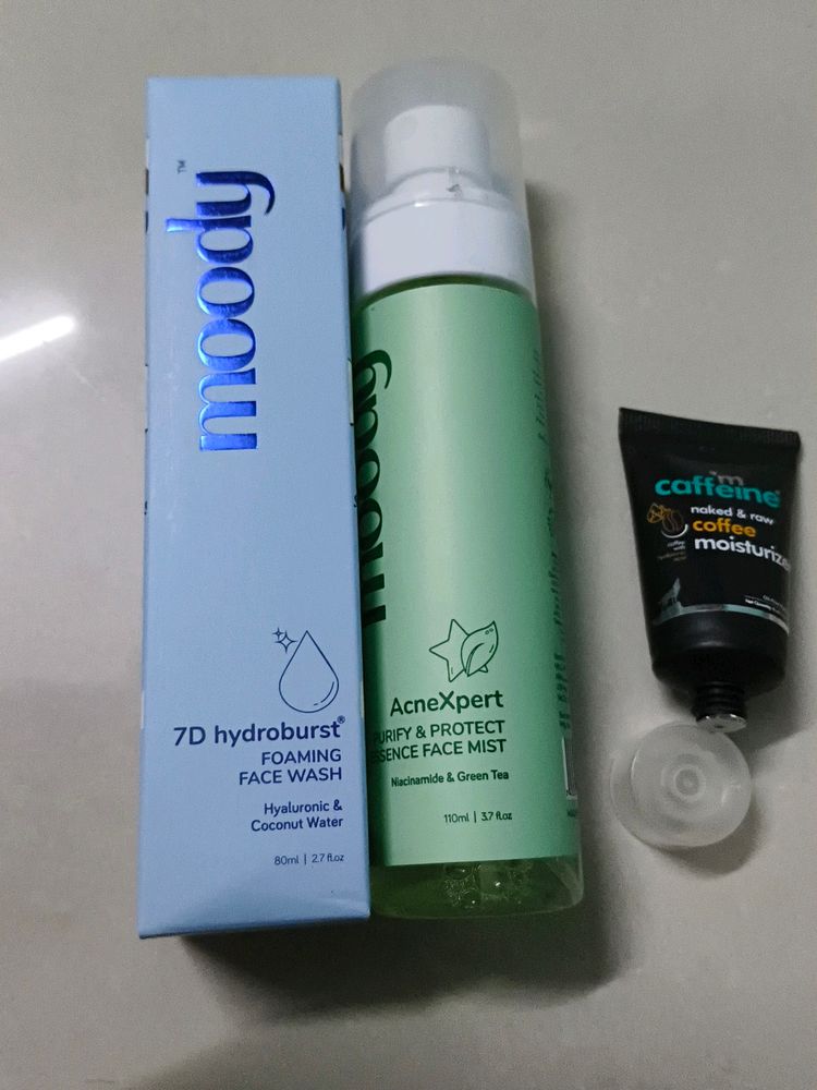 Foming Facewash And Face Mist& Moisturizer