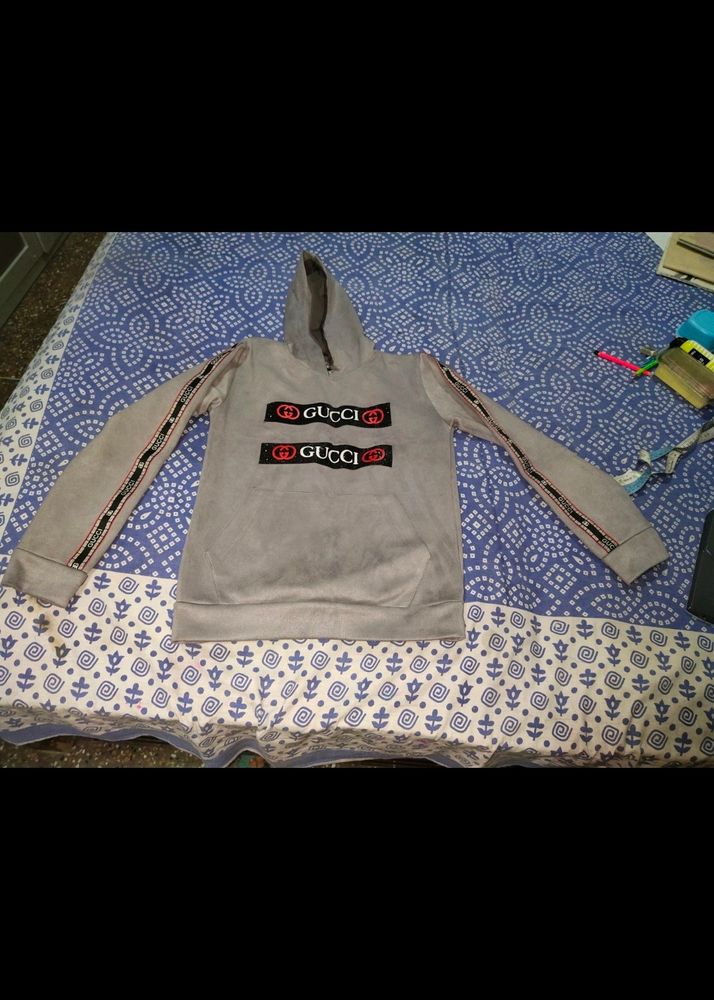 Women Grey Sweatshirt Hoody Pretty Winters