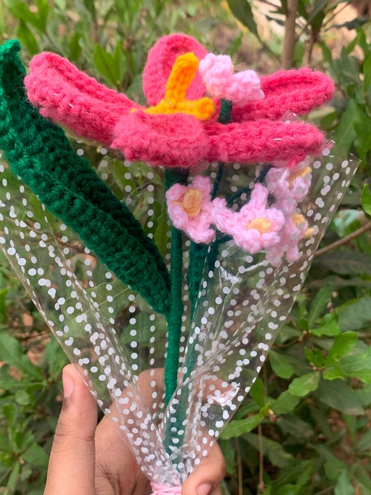 Handmade Crochet Small Bouquet