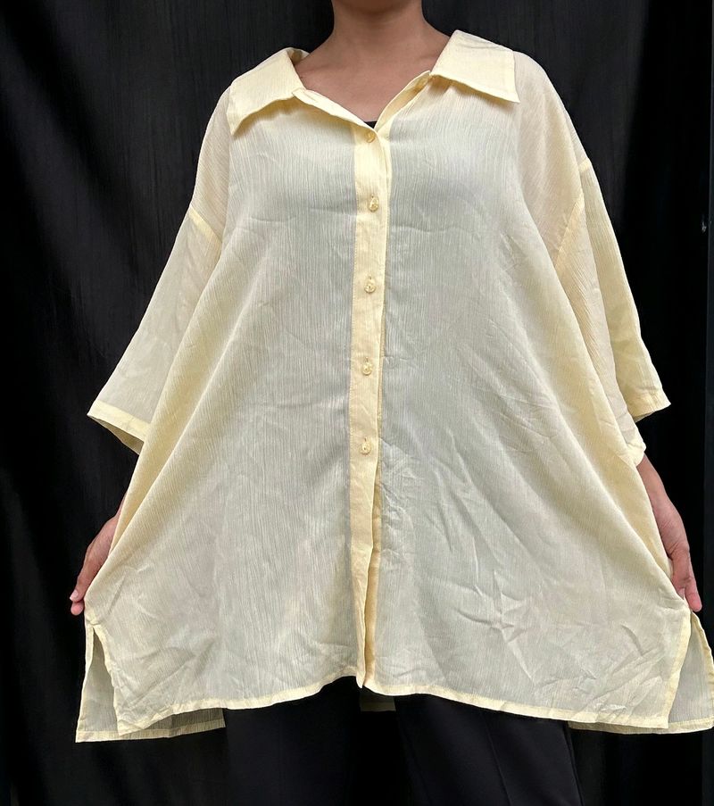 Butter Yellow Oversized Shirt