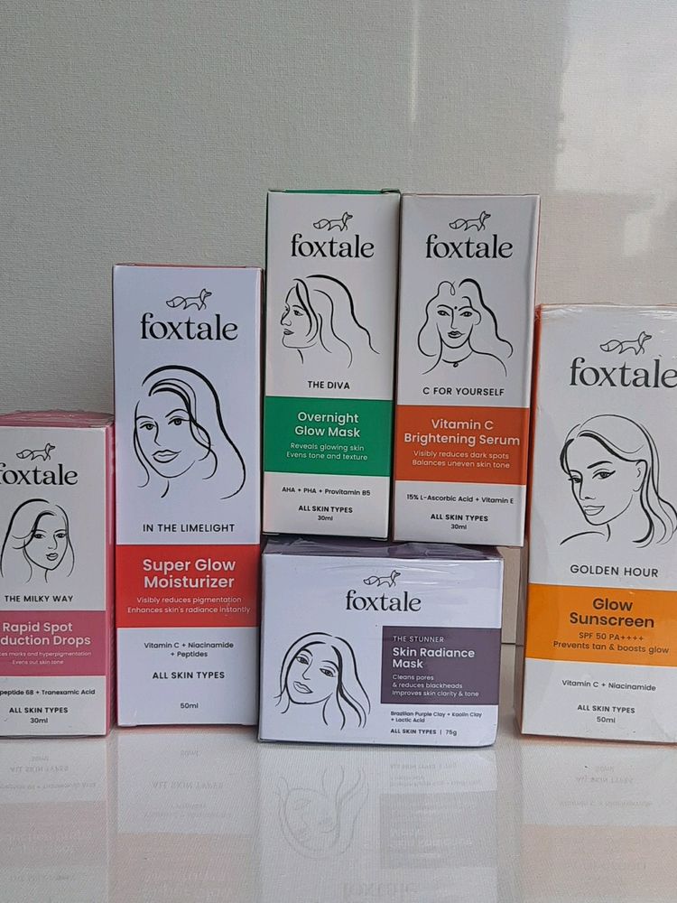 Foxtale Combo Of 6 Sunscreen, Mask, Moisturizer,..