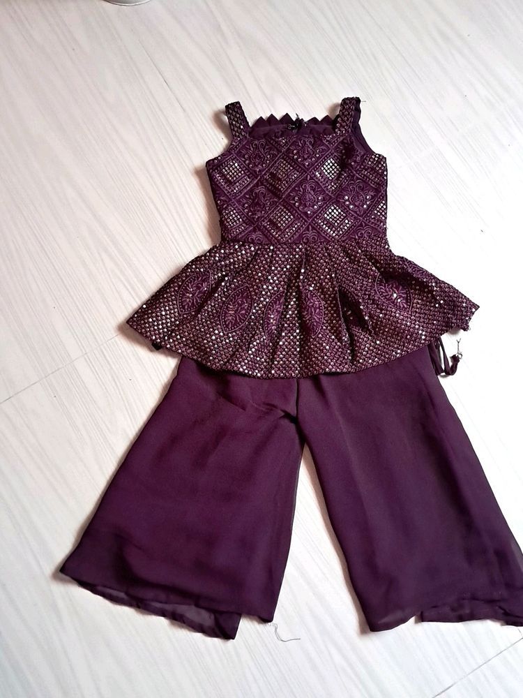 Purple Suit For Girl Baby