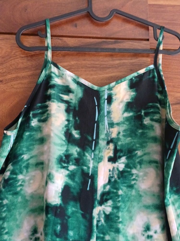 Beautiful Tye and Dye Green Dress