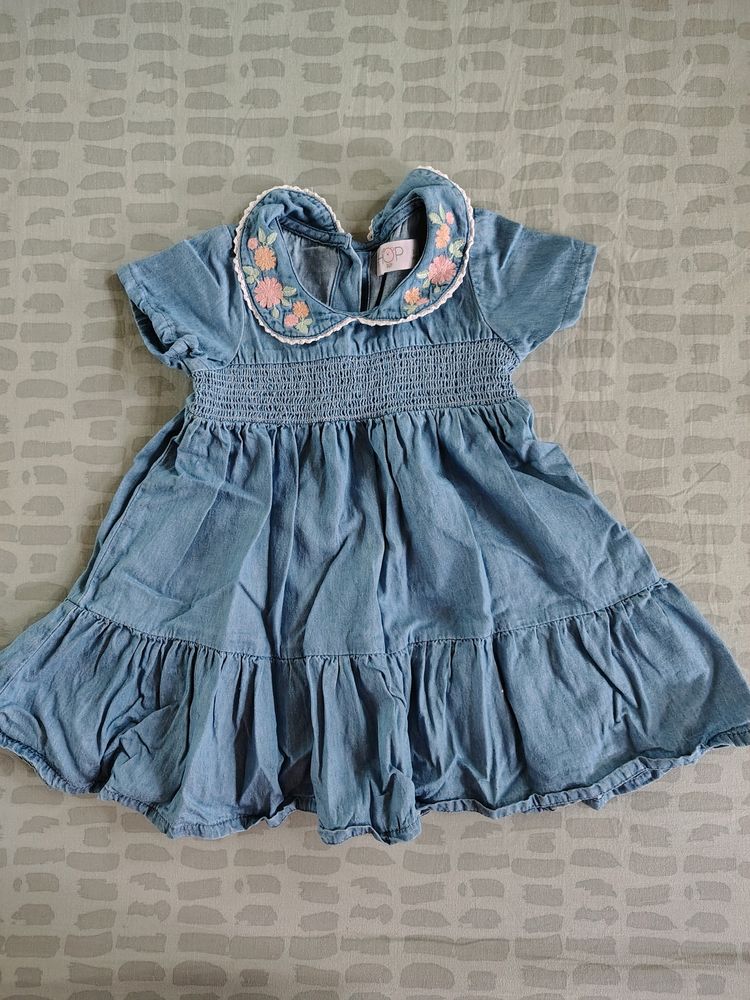 18-24 Months Blue Denim Dress