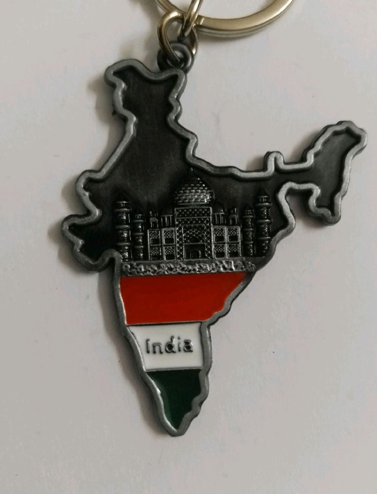 India Metal Keychain