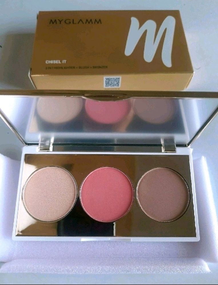 Myglamm Chisel It 3in 1 Highlighter+Blush+Bronzer