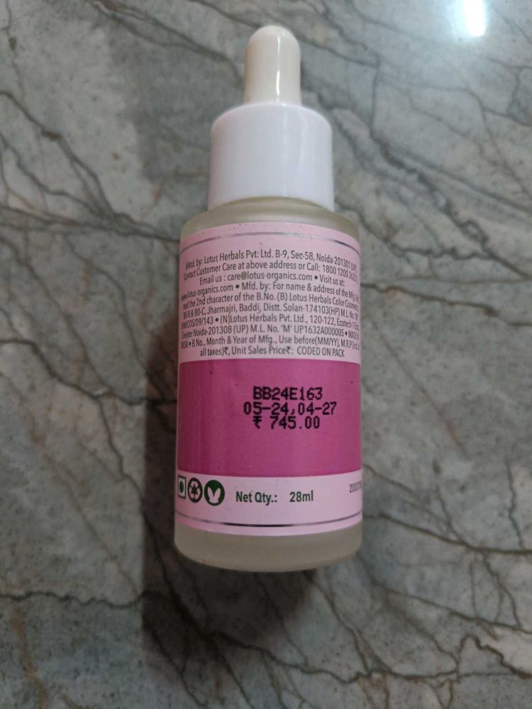 Lotus Organics Hair Growth Active Concentrate Seru