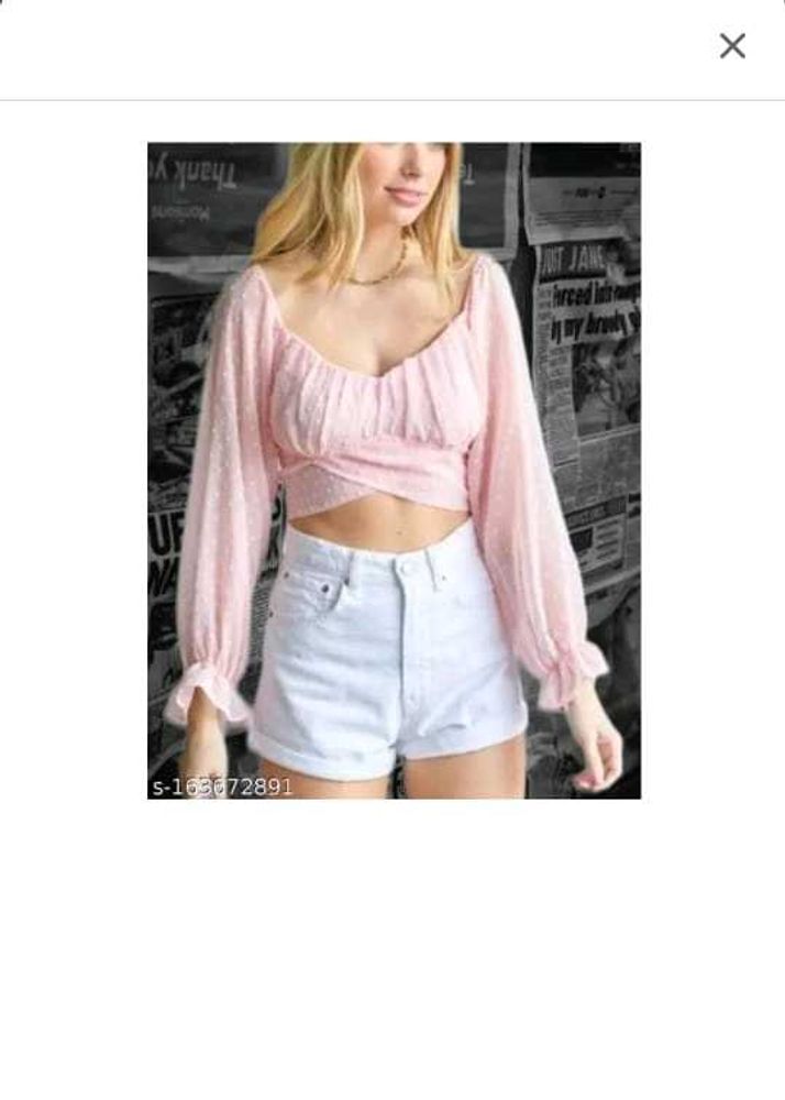 Baby Pink Colour Crop Top....