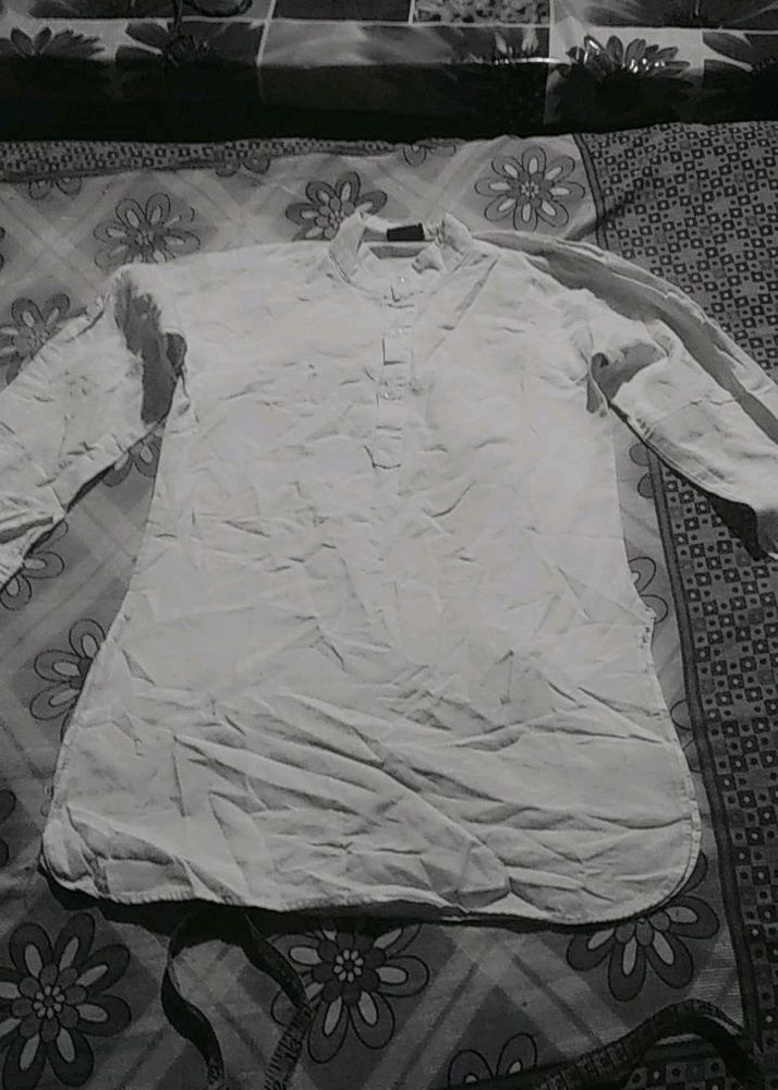 White Need Press Kurta