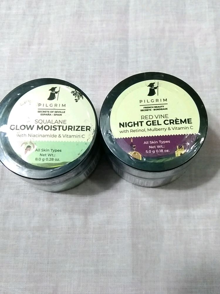 Pilgrim Night Gel Cream And Moisturizer