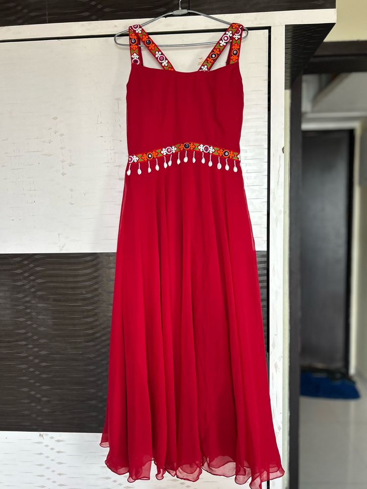 Navratri Special Red Dress