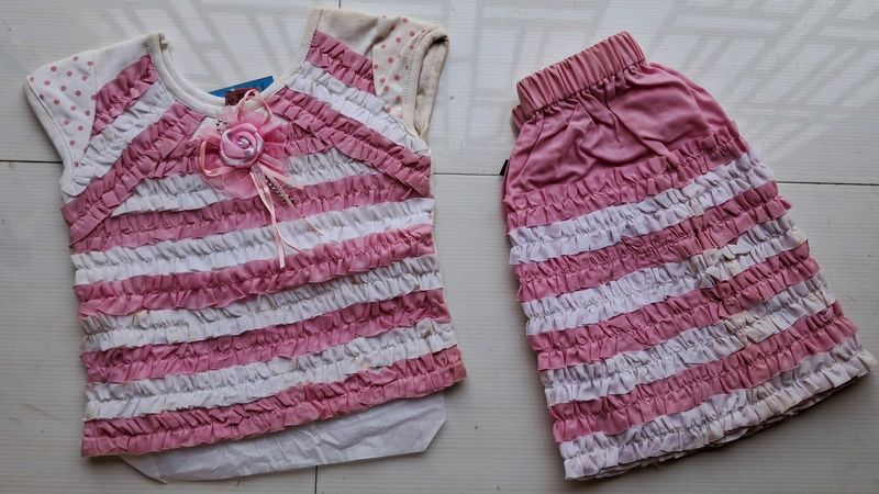 SUMMER FASHION SKIRT AND TOP (4-5 Years)