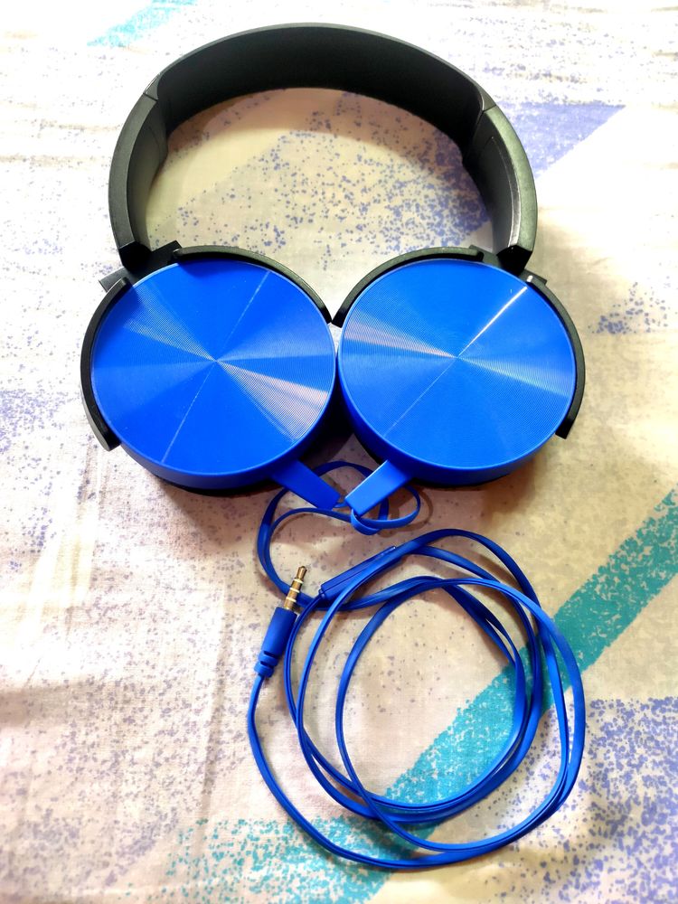 Royal Blue Colour Headphones 🎧