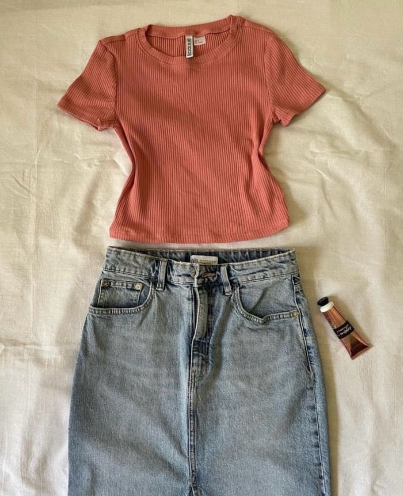 HM FITTED CORAL TOP