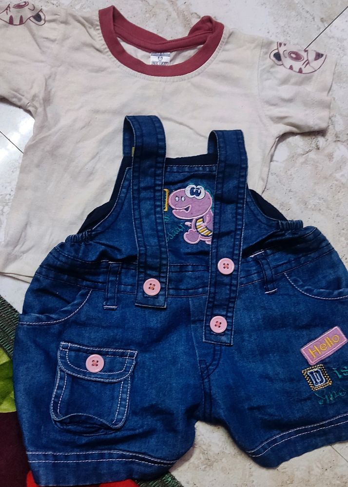 Baby Girl Dungarees COMBO pack Of 3