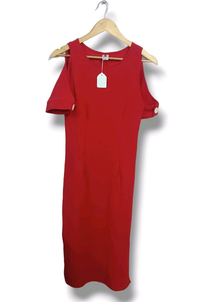 Athena Red Sheath Dress (Women's)