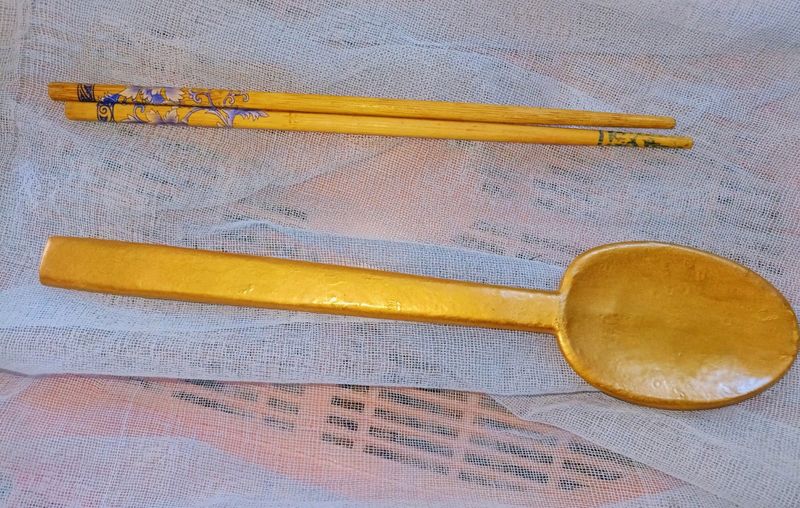 Wooden Spatula with Chopsticks