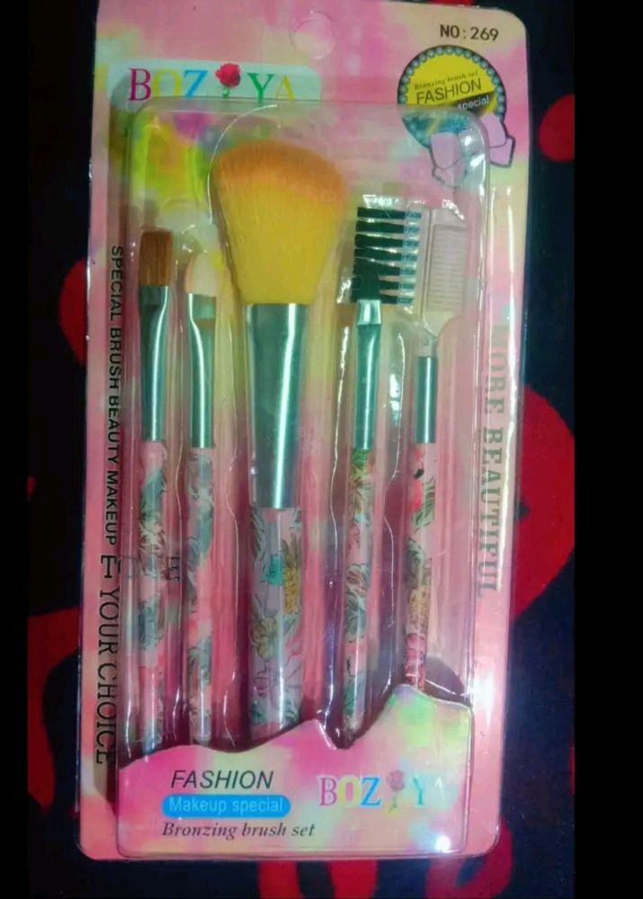 5Pc Makeup Brush Set