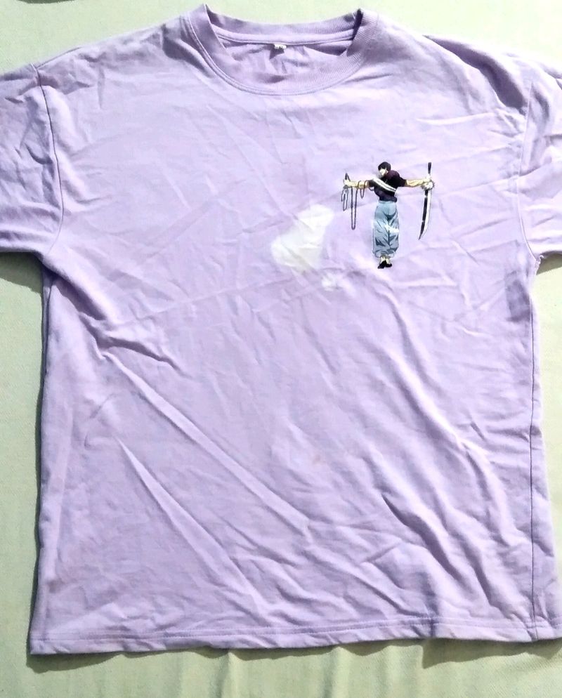 Drop Shoulder Used T-shirt For Men