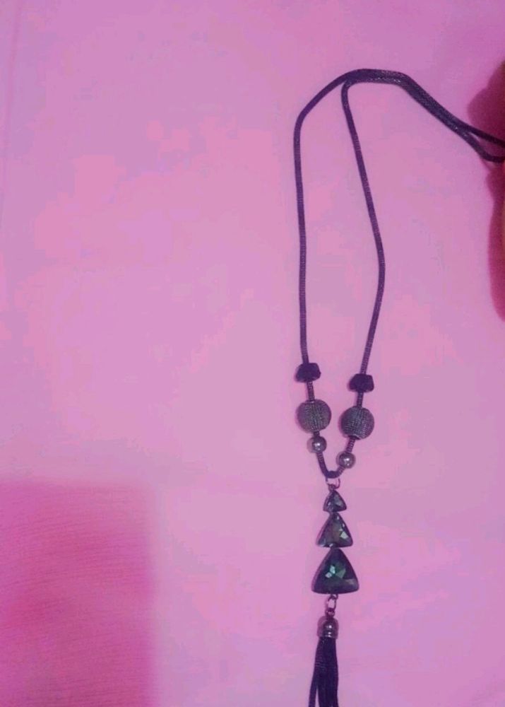 Black Handmade Necklace fashion jewellery for Girl