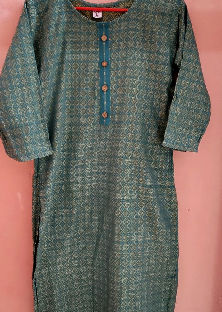 Cotton Kurta Set With Duppata