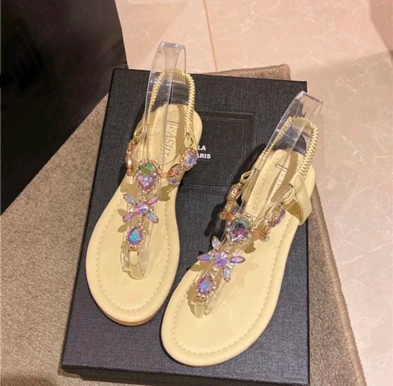 Crystal Sandals For Ladies