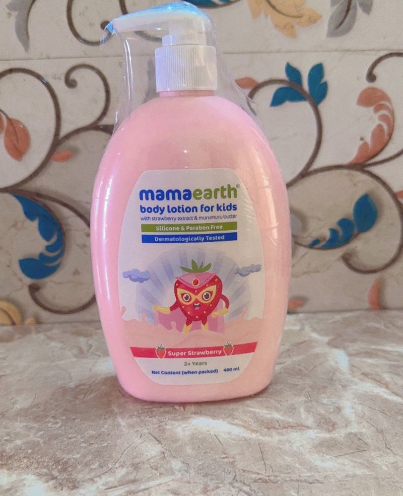 Mamaearth Body Lotion Kids Super Strawberry 🍓