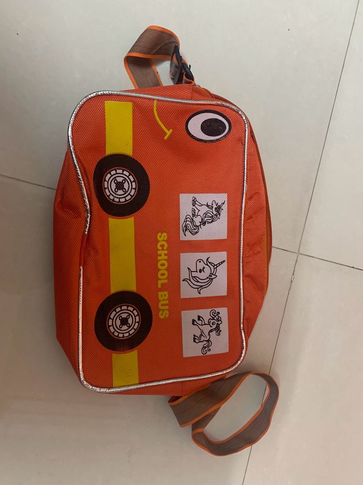 Kids Sling  Bag School Bus Design.