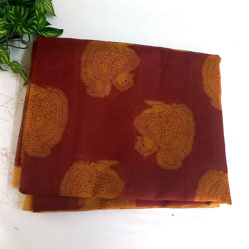 Maroon Saree (Women's)