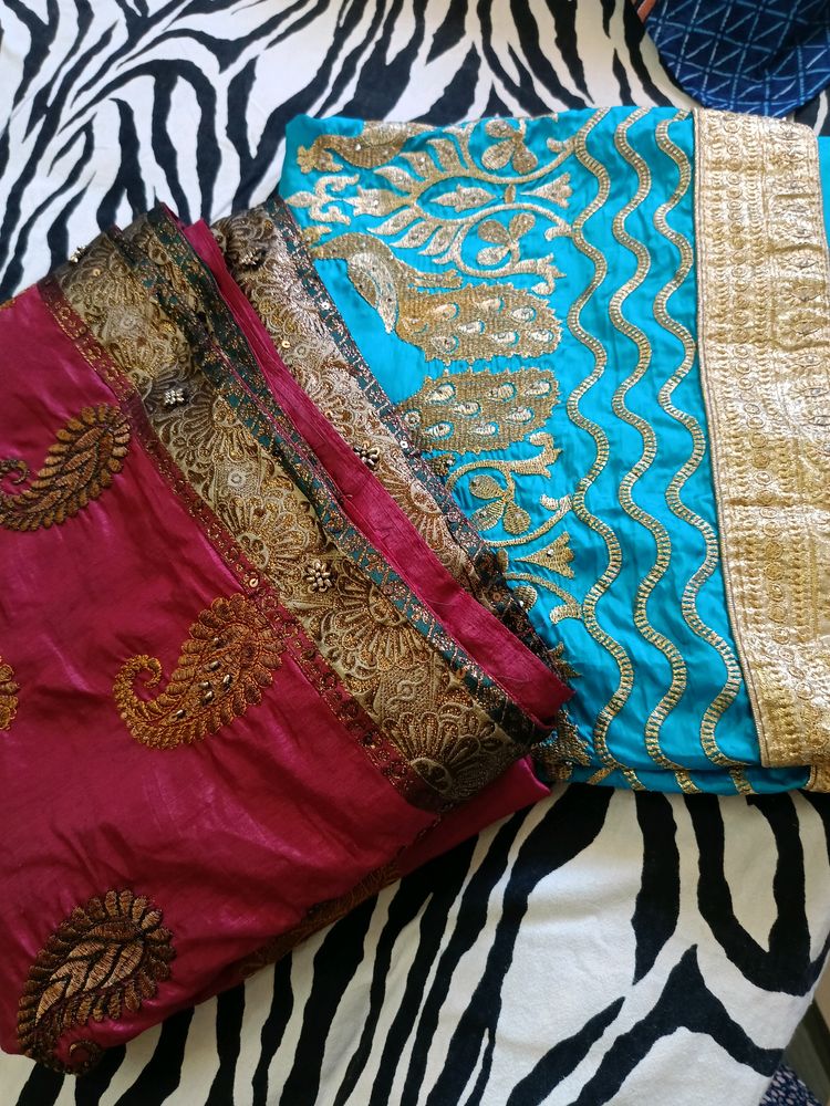 Combo Of 2 Heavy Embroidery Saree