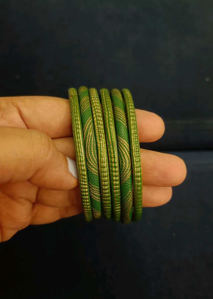 Green Ethnic Bangles