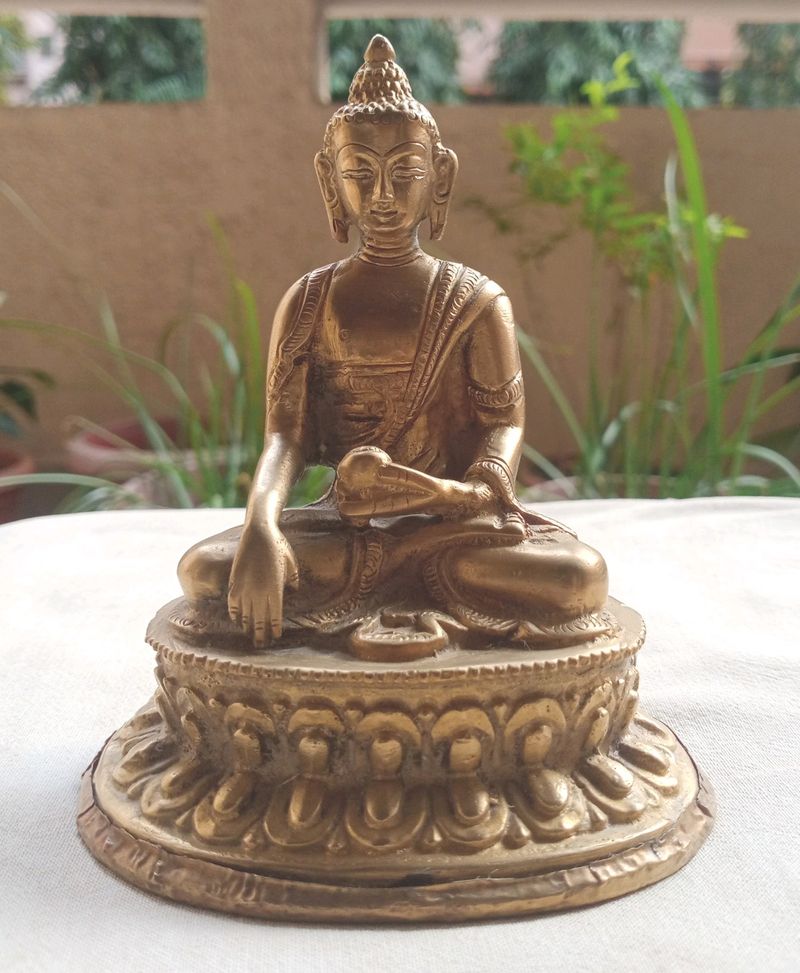 Antique Brass Statue, Buddha