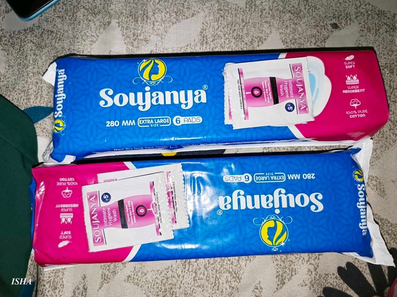 Soujanya Pads + Free Hygiene Wash