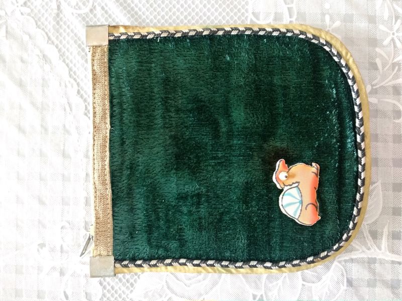 Green Velvet Pouch